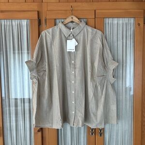NWT Cotton Peasant Blouse